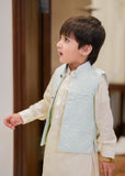 powder blue waistcoat suit EW20