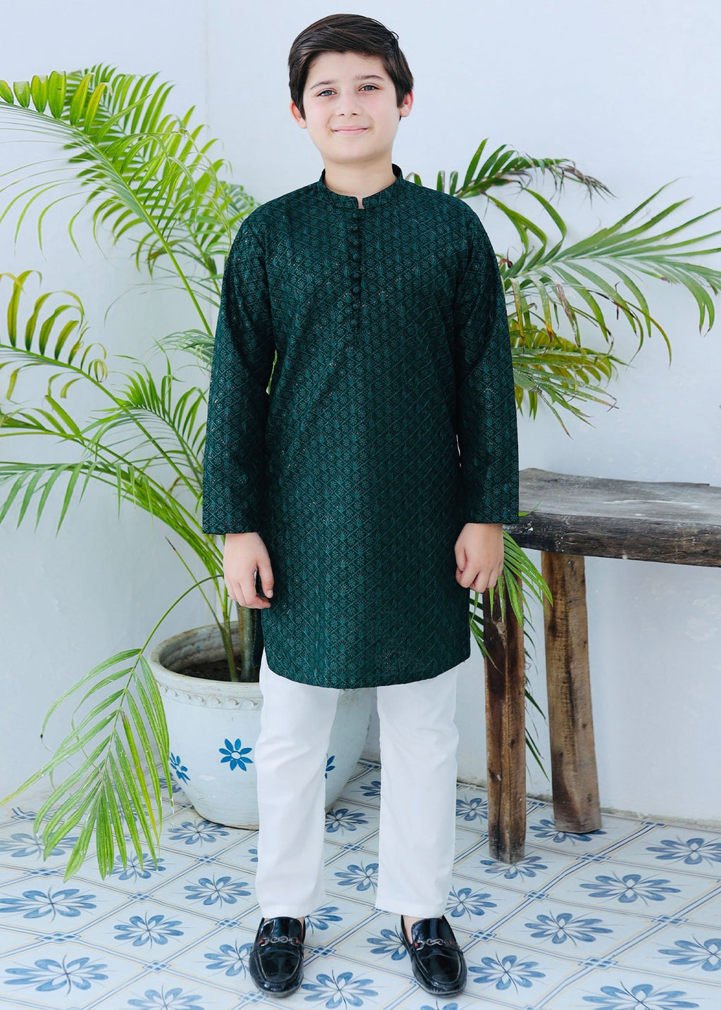 Bottle Green Kurta KT 123