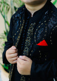 Black Waistcoat Suit AHW 008