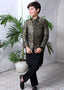 Golden And Black Prince Coat Suit P26