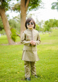 Pistachio Green Waistcoat Suit-AHW-004