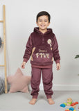Mauve 2 Pcs Hoodie Set KH 014