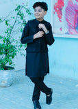 Black Waistcoat Suit AHW 011