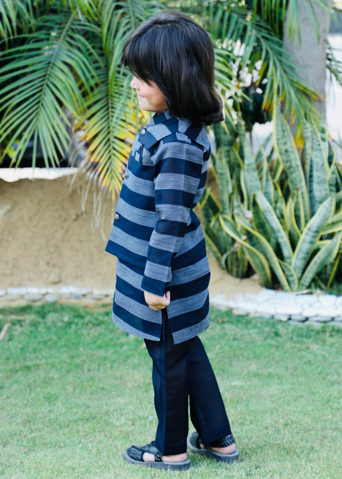 Midnight Blue Waistcoat Suit AHW 023