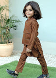 Tawny Brown Waistcoat Suit AHW 015