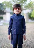 Blue Embroidered Only Waistcoat EW34