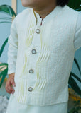 Cream Waistcoat Suit AHW 009