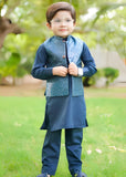 Metallic blue Only waistcoat EW18