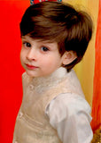 Off White Waistcoat Suit - WKS 015