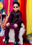 Purple Waistcoat Suit EW 41