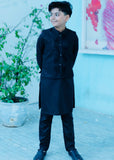 Black Waistcoat Suit AHW 011
