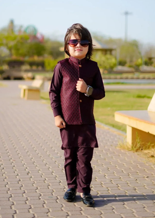 Maroon Only Waistcoat EW 53