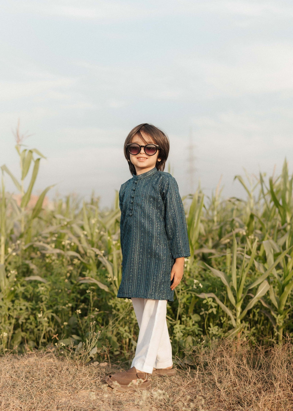 Teal Kurta KT 121