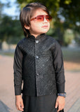 Black Sequence Embroidered Only Waistcoat EW27