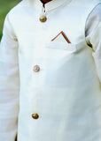 Off White Waistcoat Suit AHW 016
