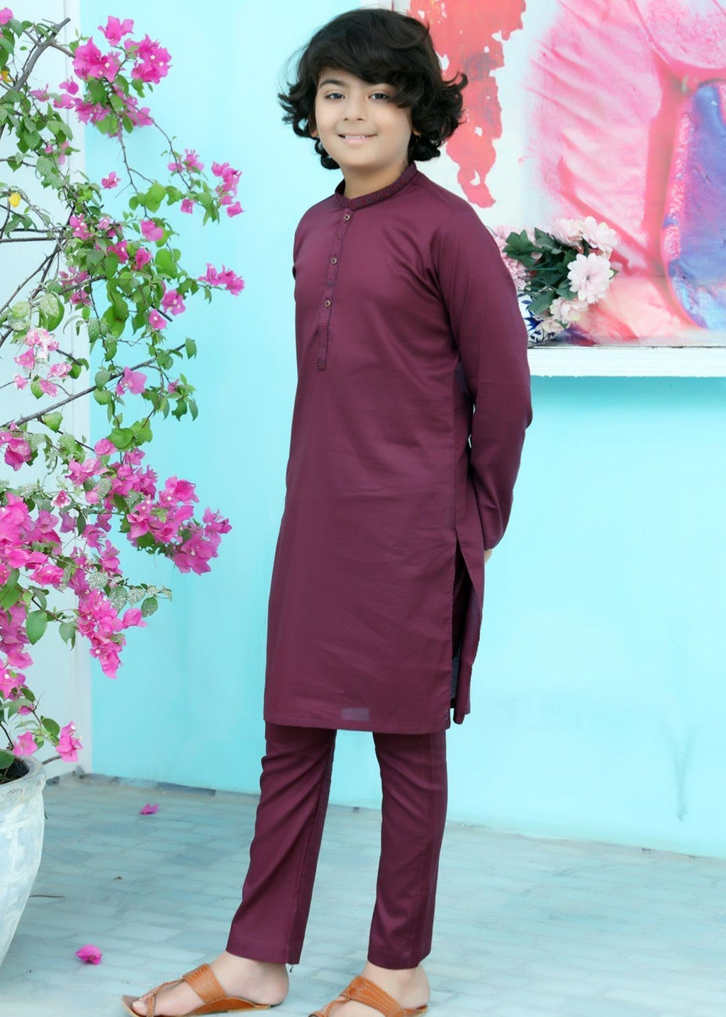 Purple Kurta Trouser KT 102