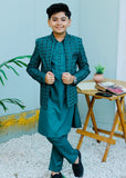 Parrot Green Prince Coat Suit P33