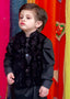 Black Velvet Waistcoat Suit EW55