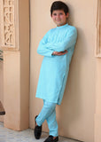 Electric Blue chicken Kurta Trouser - CK 003