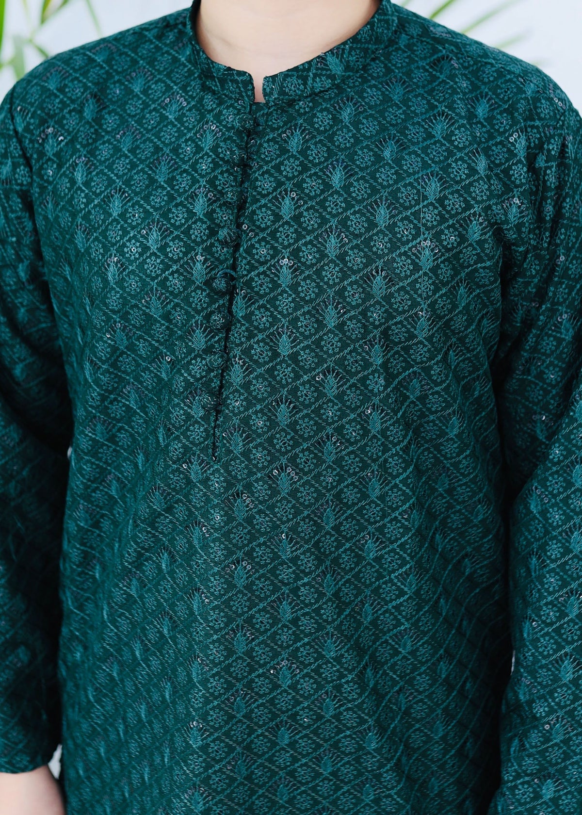 Bottle Green Kurta KT 123