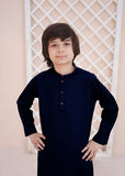 Deep Navy Kurta Trouser AH 043