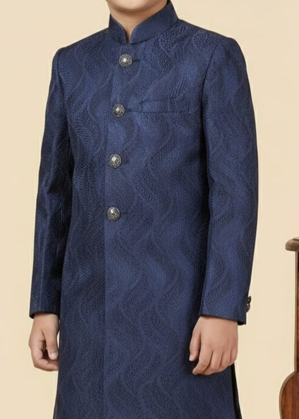 Navy Blue Sherwani S31