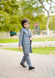 Zink Grey Waistcoat Suit-AHW-001