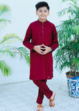 Maroon Kurta Trouser AH 047