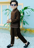 Choclate Brown Waistcoat Suit AHW 014