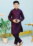 Plum Purple Waistcoat Suit AHW 007