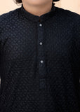 Sable Black chicken Kurta Trouser - CK 002