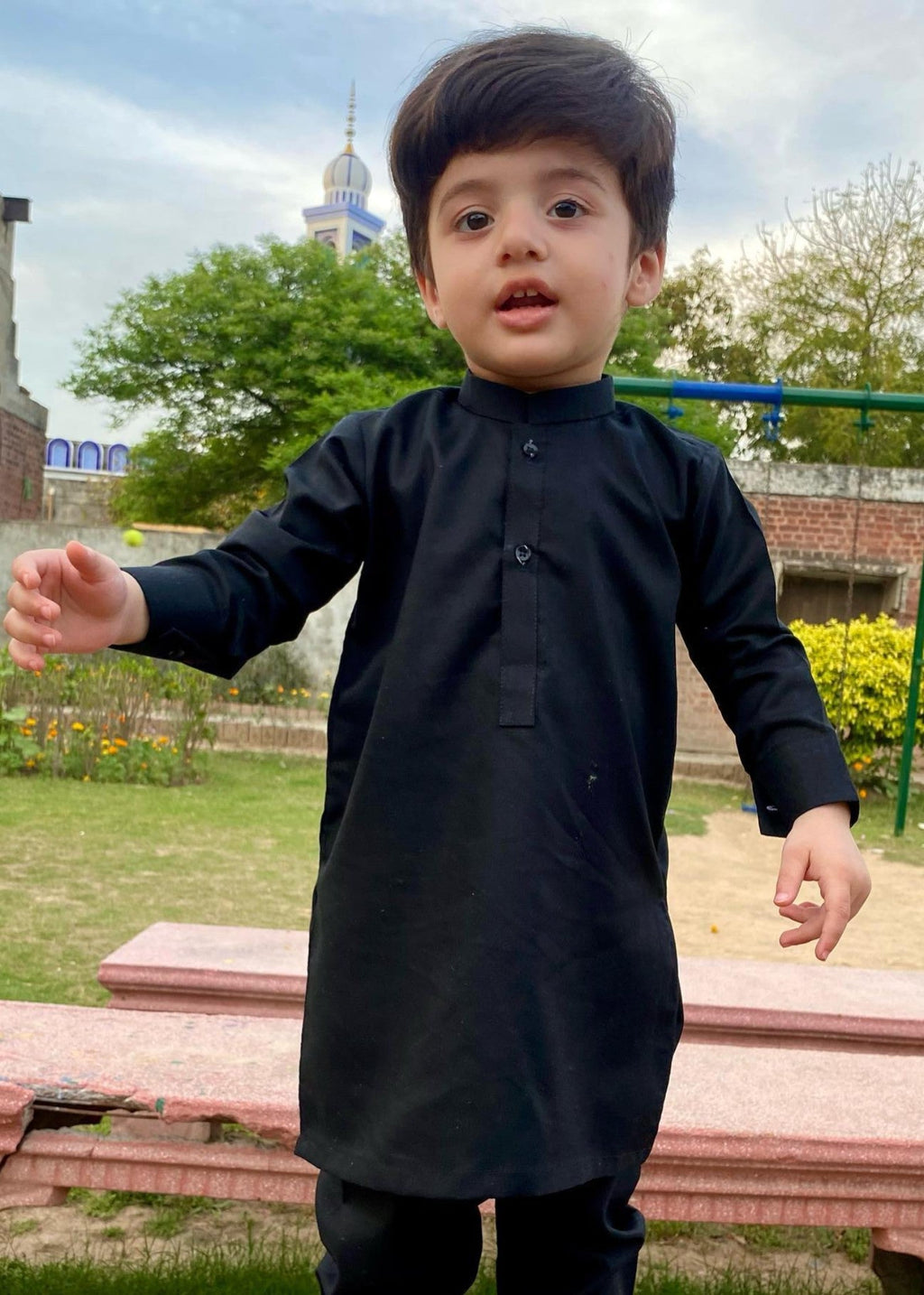Black kameez shalwar - KS 20