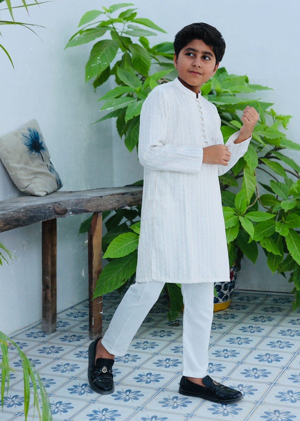 White Kurta KT 116