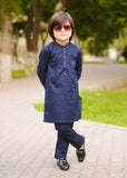Navy Blue Kurta Trouser-AH 049