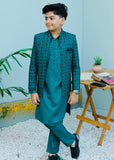 Parrot Green Prince Coat Suit P33