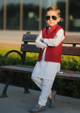 Red Sequence Waistcoat EW38