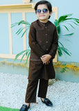Choclate Brown Waistcoat Suit AHW 014