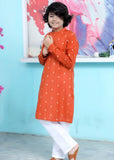 Pumpkin Orange kurta trouser KT 95