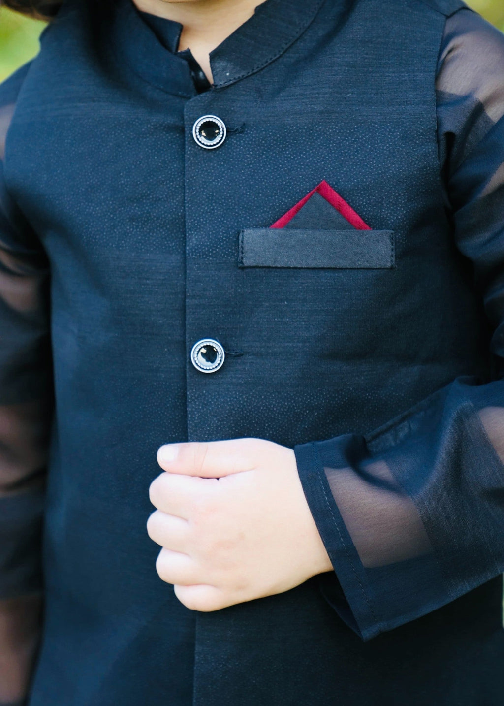 Black Waistcoat Suit AHW 018