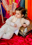 Off White Waistcoat Suit - WKS 015