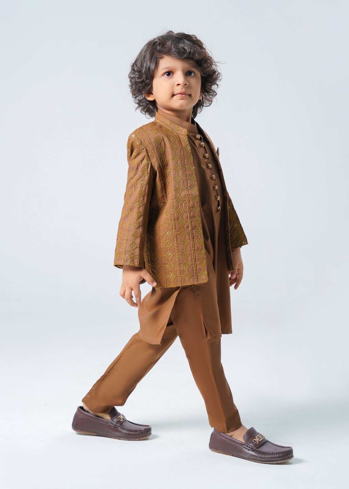 Brown Prince Coat Suit P34