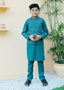 Teal Waistcoat Suit AHW 013