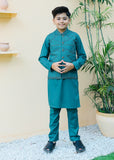 Teal Waistcoat Suit AHW 013