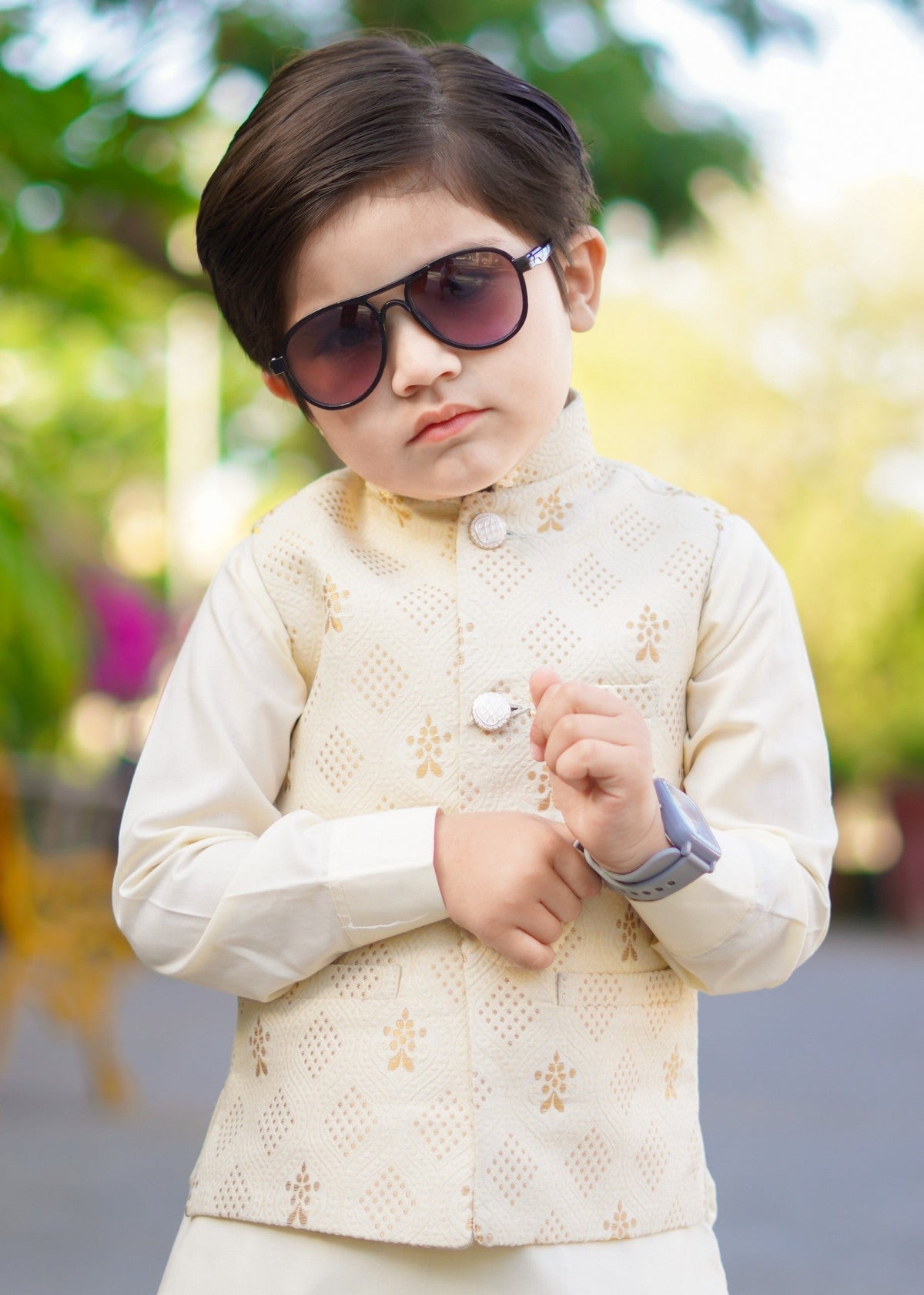Cream white Only waistcoat EW19