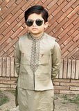 Pistachio Green Waistcoat Suit-AHW-004