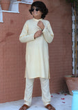 Bright Cream chicken Kurta Trouser - CK 005