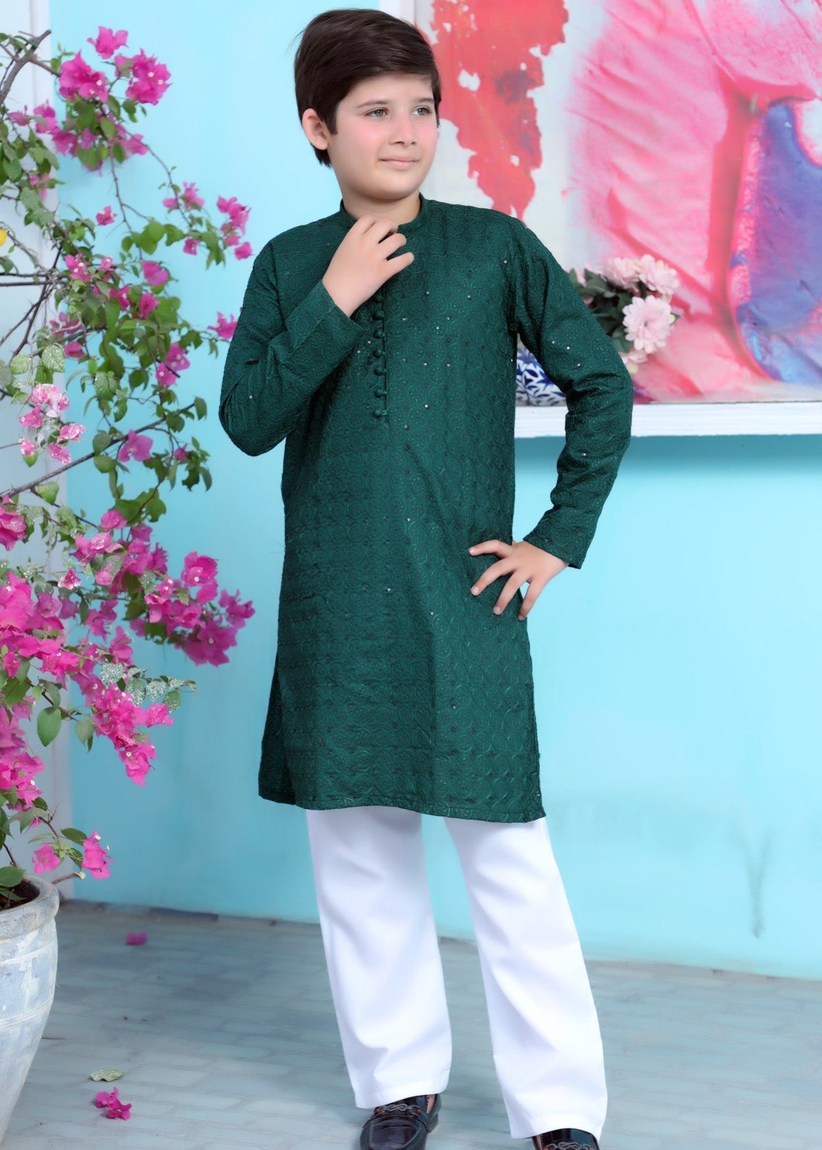 Bottle Green kurta trouser KT 98 Main image