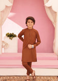 Melon Rust Kurta Trouser-AH 044