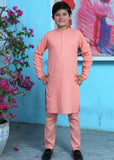 Peach Pink chicken Kurta Trouser - CK 007