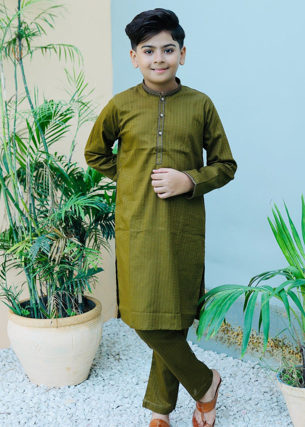 Avacado Green Kurta Trouser AH 048